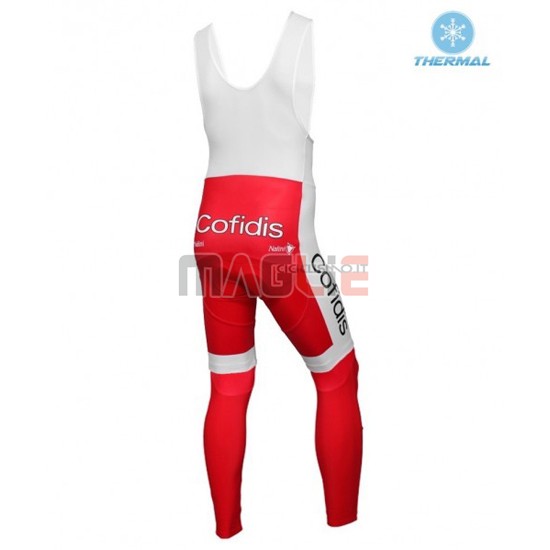 Maglia Cofidis manica lunga 2016 bianco e rosso